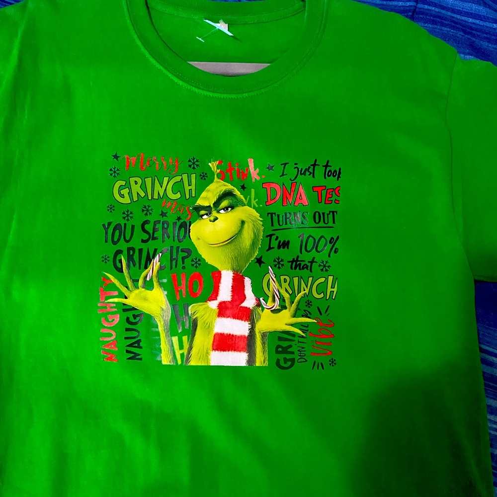 Green Kids Grinch Graphic T-Shirt